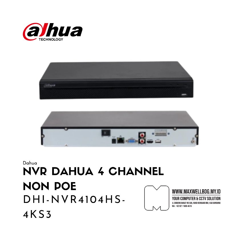 DAHUA DHI-NVR4104HS-4KS3
