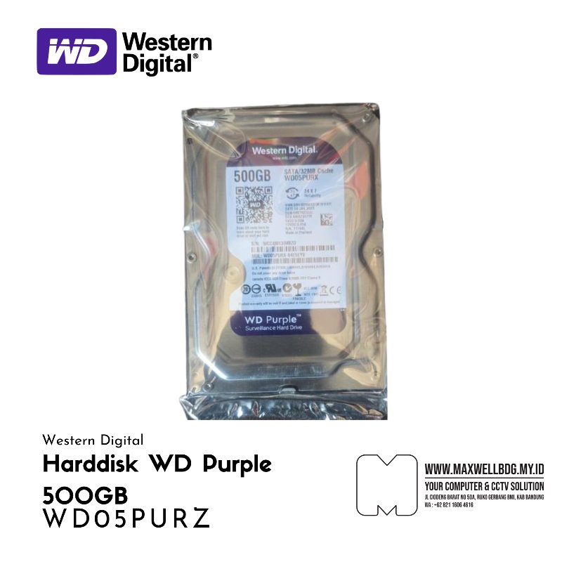Harddisk WD Purple 500GB Refurbished