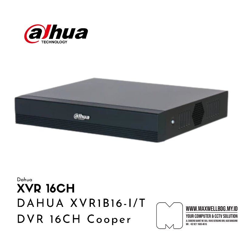 DAHUA XVR1B16-I/T DVR 16CH Cooper 