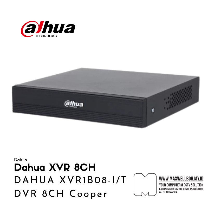 DAHUA XVR1B08-I/T DVR 8CH Cooper