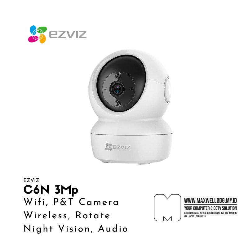 Ezviz C6N  3MP Smart Wi-Fi Pan Tilt Camera
