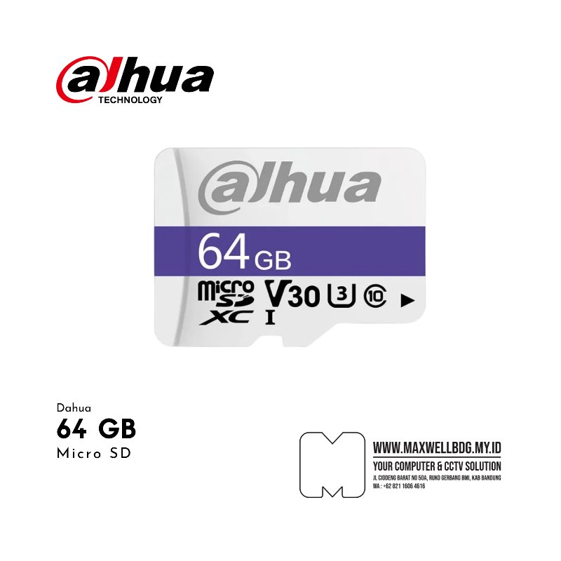 Dahua MicroSD Memory  64GB TF-C100 Mmc